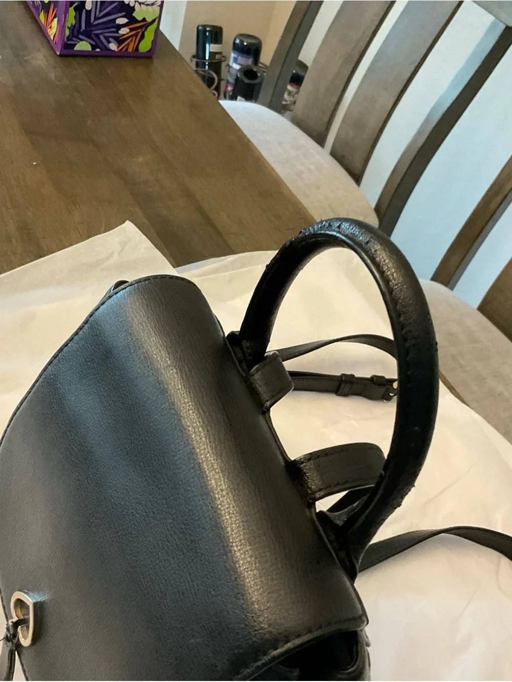 Kate Spade New York Adel Black Medium Backpack with Top Handle